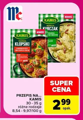 Przepis na klopsiki w kremowym sosie pomidorowym z ziołami Kamis promocja w Carrefour Market