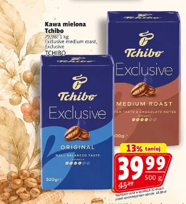 Kawa mielona Tchibo Exclusive medium roast promocja w Prim Market