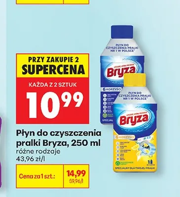 Płyn do czyszczenia pralki Bryza promocja w Biedronka