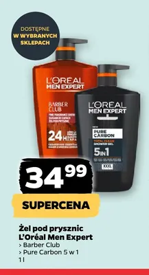 Żel pod prysznic Pure Carbon 5 w 1 l'Oréal Men Expert promocja w Netto