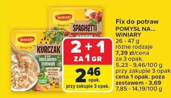 Fix do potraw różne rodzaje promocja w Carrefour Market