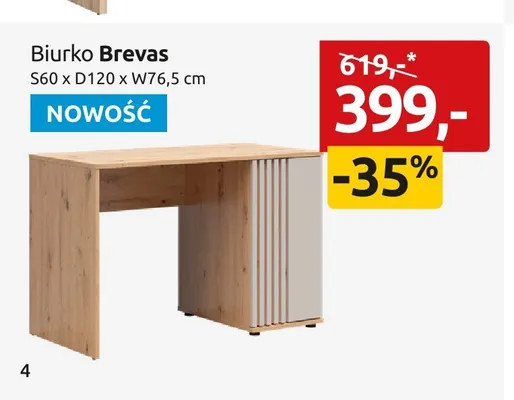 Biurko Brevas promocja w Black Red White
