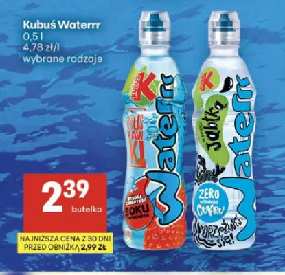 Napój Kubuś Waterrr Jabłko promocja w Delikatesy Centrum