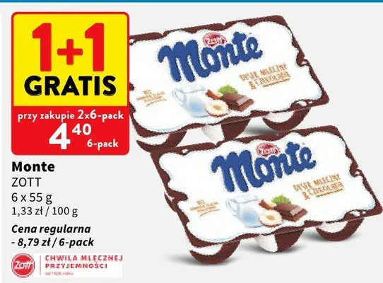 Monte Zott promocja w Intermarche