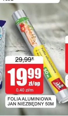 Folia aluminiowa Jan Niezbędny 50 m promocja w Bingo