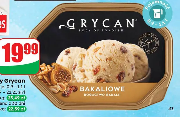 Lody bakaliowe bogactwo bakalii, różne rodzaje promocja w Dino