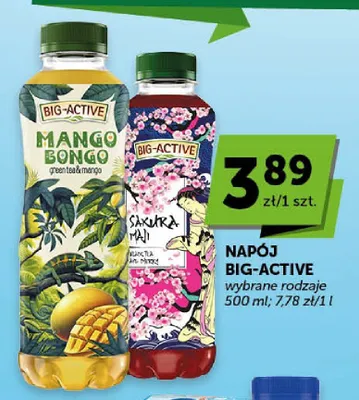 Napój Sakura Maji black tea and cherry Big-Active promocja w ABC