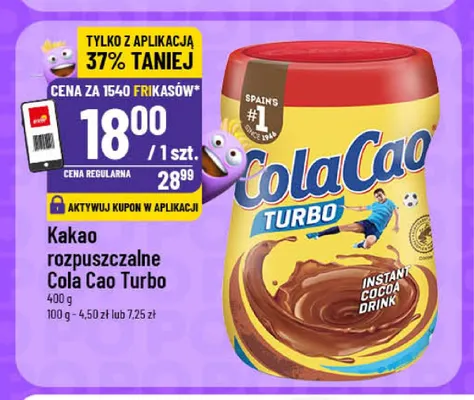 Kakao rozpuszczalne Cola Cao Turbo promocja w POLOmarket