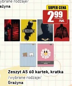 Zeszyt A5 60 kartek kratka promocja w API Market
