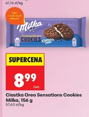 Ciastka Oreo Sensations Cookies Milka promocja w Biedronka