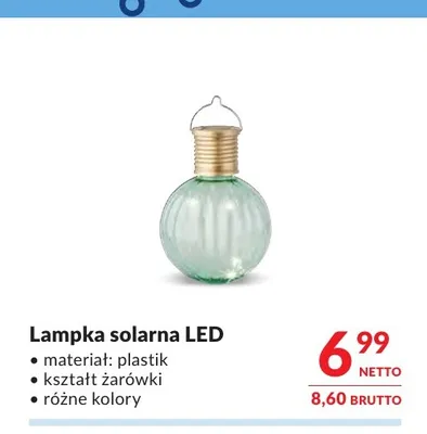 Lampka solarna LED promocja w Makro