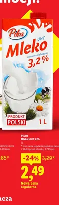Mleko UHT 3,2% promocja w Lidl