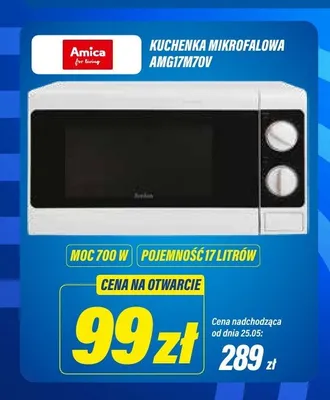 Kuchenka mikrofalowa Amica AMG17M70V promocja w RTV EURO AGD