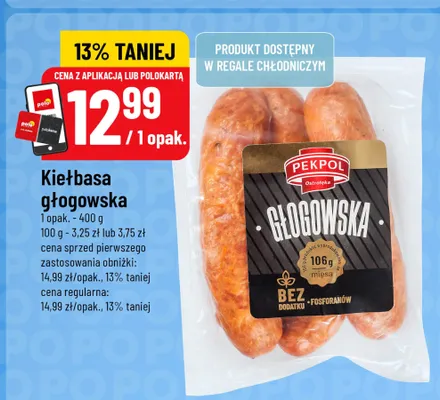 Kiełbasa głogowska Pekpol promocja w POLOmarket