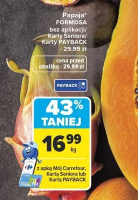 Papaja Formosa promocja w Carrefour Market
