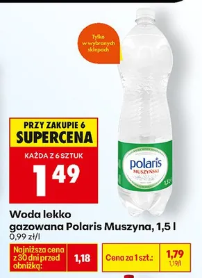 Woda gazowana KRYSTYNKA promocja w Biedronka