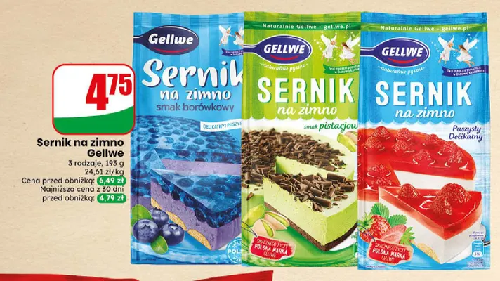 Sernik na zimno Gellwe promocja w Dino
