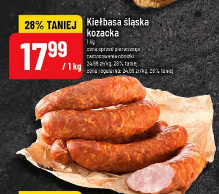 Kiełbasa śląska kozacka promocja w POLOmarket