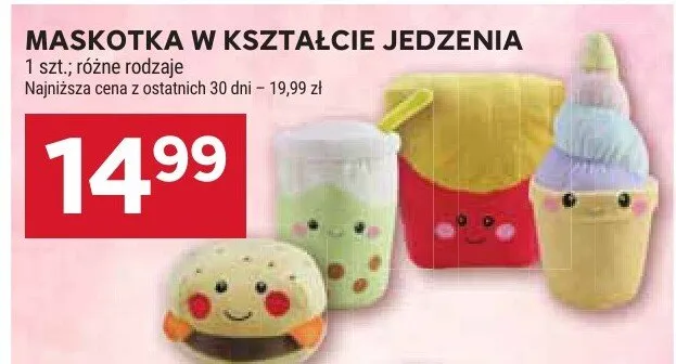 Maskotka w kształcie jedzenia promocja w Stokrotka