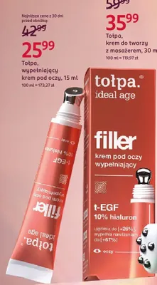 Wypełniający krem pod oczy Tołpa ideal age filler promocja w Rossmann
