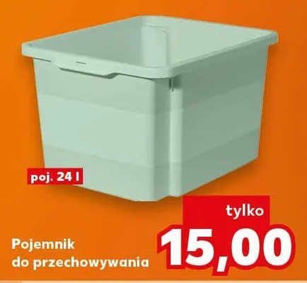 Pojemnik do przechowywania 24l promocja w Kaufland