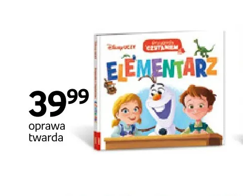 Książka Disney Uczy Przygoda z czytaniem Elementarz Kraina Lodu promocja w Empik