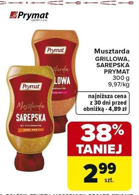 Musztarda grillowa promocja w Carrefour Market