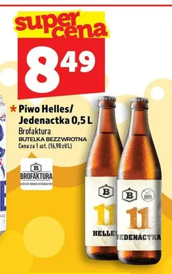 Piwo Brofaktura Jedenactka promocja w TOPAZ