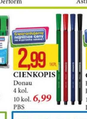 Cienkopis Donau 10 kolorów promocja w Leclerc