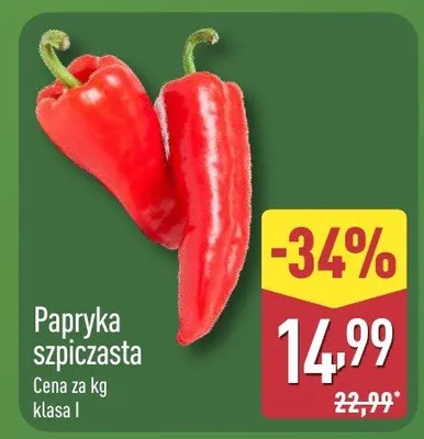 Papryka szpiczasta promocja w Aldi