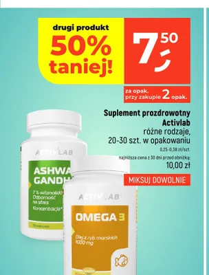 Suplement prozdrowotny Activlab Omega 3 promocja w Dealz