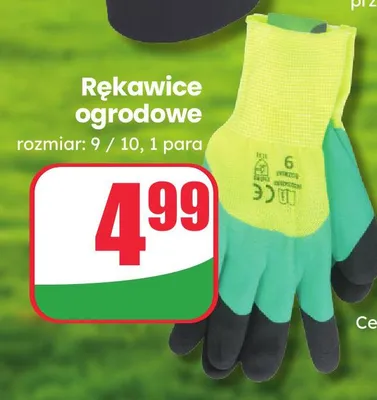 Rękawice ogrodowe rozmiar 9/10 promocja w Dino