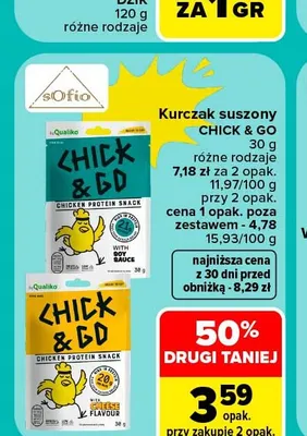 Kurczak suszony Chick & Go With Soy Sauce promocja w Carrefour Market