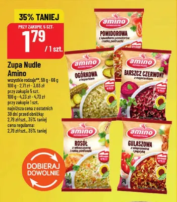 Zupa Nudle Rosół Amino promocja w POLOmarket