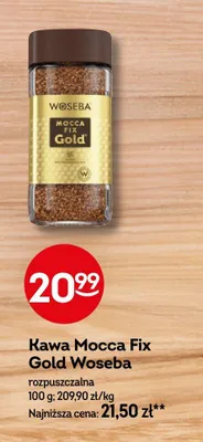 Kawa rozpuszczalna Woseba Mocca Fix Gold promocja w Żabka