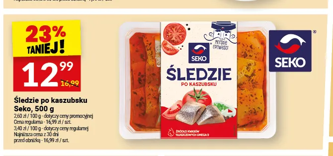 Śledzie po kaszubsku Seko promocja w Twój Market