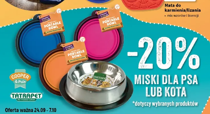Miski dla psa lub kota promocja w Intermarche
