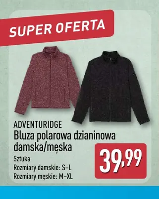 Bluza polarowa dzianinowa damska/męska Adventuridge promocja w Aldi