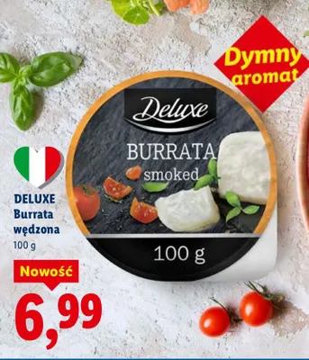 Burrata wędzona promocja w Lidl