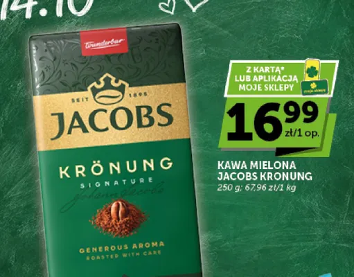 Kawa mielona Jacobs Kronung promocja w Euro Sklep