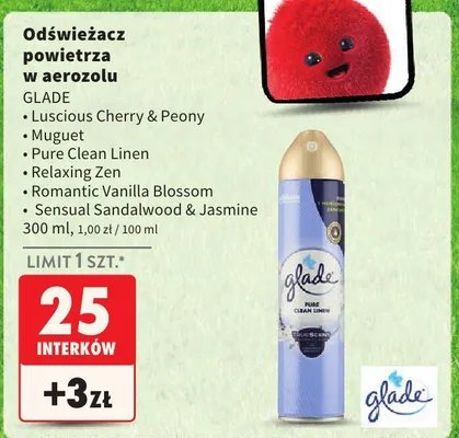 Odświeżacz powietrza w aerozolu Pure Clean Linen promocja w Intermarche
