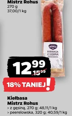 Kiełbasa z gęsiną promocja w Netto