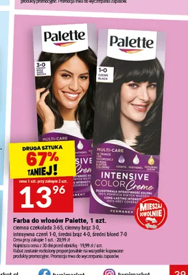 Farba do włosów Palette średni blond 7-0 promocja w Twój Market
