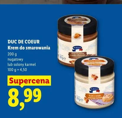 Krem do smarowania nugatowy Duc De Coeur promocja w Lidl