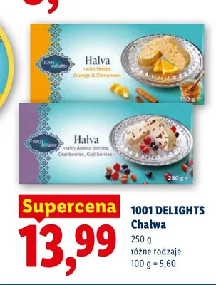 Chałwa z miodem pomarańczą i cynamonem 1001 Delights promocja w Lidl