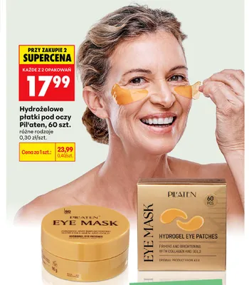 Hydrożelowe płatki pod oczy Pil'aten promocja w Biedronka