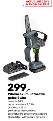 Pilarka akumulatorowa gałęziówka promocja w Bricomarche