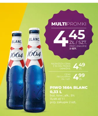 Piwo 1664 Blanc promocja w Duży Ben