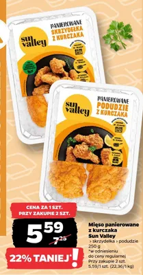 Mięso panierowane z kurczaka podudzie Sun Valley promocja w Netto