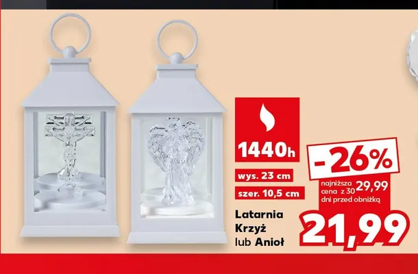 Latarnia Anioł promocja w Kaufland